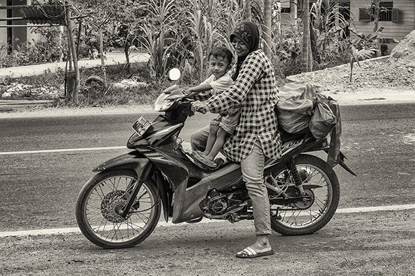 Moped auf Sumatra