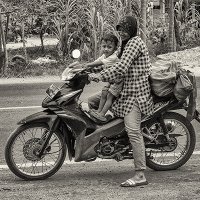 Moped auf Sumatra